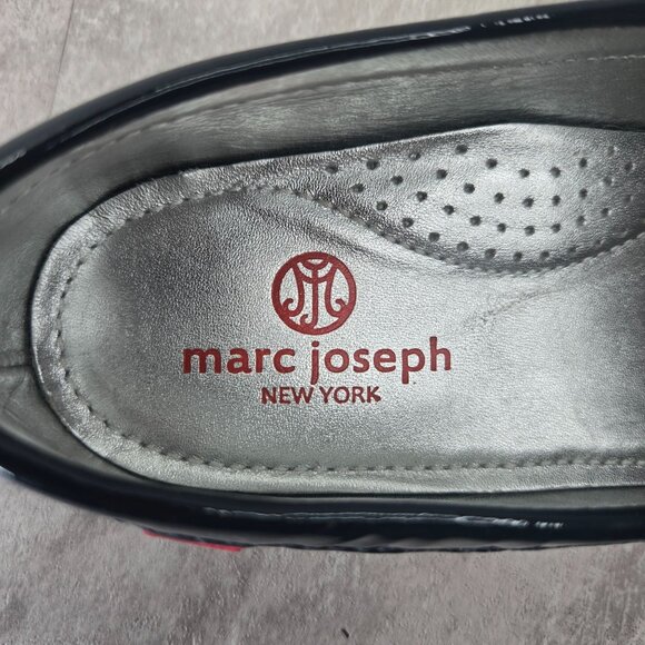 Marc Joseph Tassel Loafers Size 6 Blue Croc Leather Slip On Preppy Dress Shoes - Picture 9 of 11